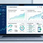 Website optimization tools dashboard showing SEO and website performance analysis