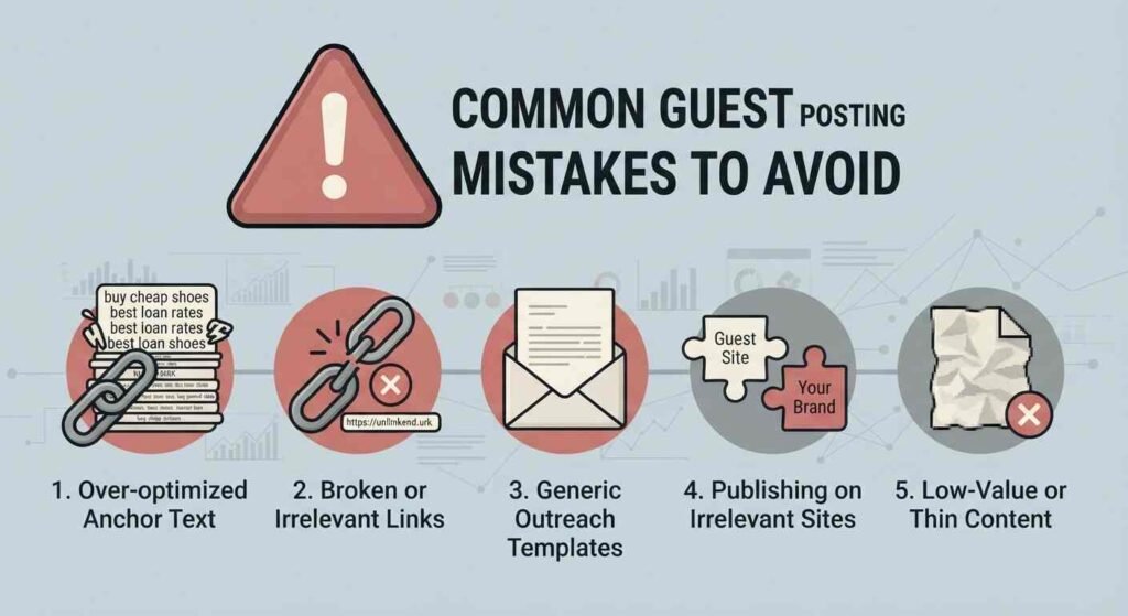 Common guest posting mistakes businesses should avoid