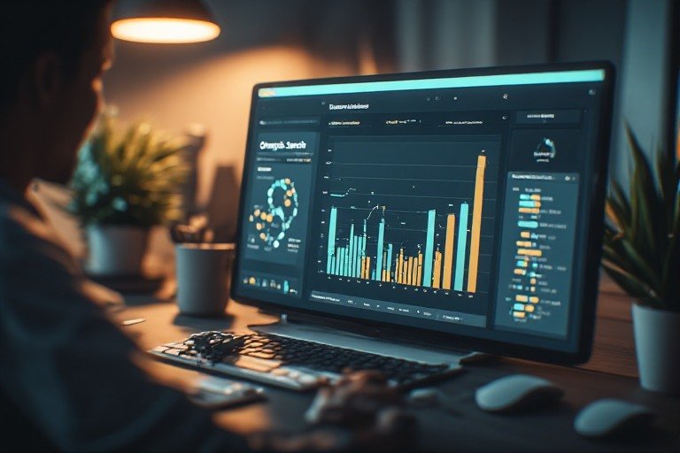 Google Analytics 4 report of organic search traffic and engagement